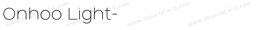 Onhoo Light字体转换